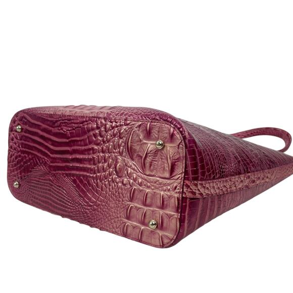 Brahmin Asher Tote Bag Shoulder Bag Magenta Ombre Melbourne Leather Pink - Picture 4 of 12